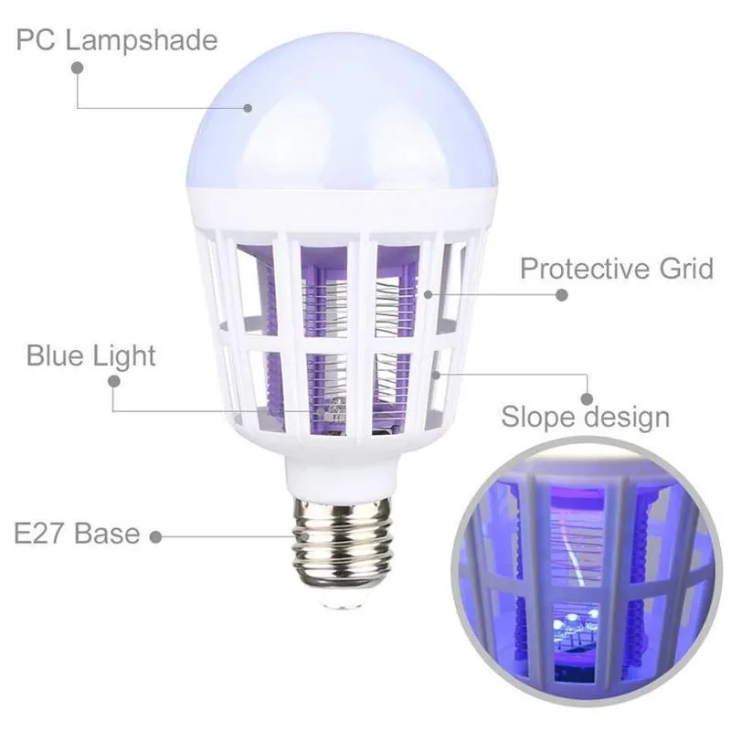 LED Illumination Mosquito Killer Bulb