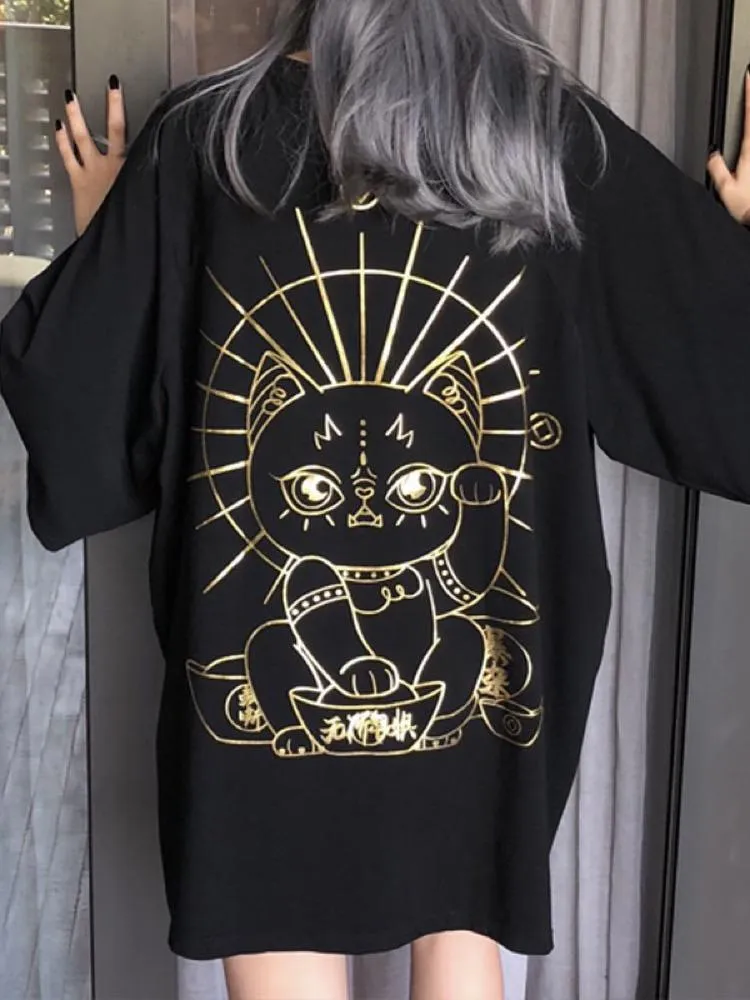 Lucky Cat Bronzing Tees