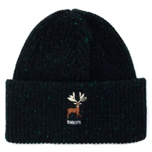 Magenta Deer Beanie Black