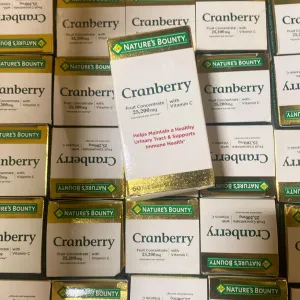 Nature's Bounty Cranberry Helps Mantain a Healthy Urinary Tract 200mg (50 Pcs Lot)