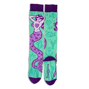 Nautical Sea Siren Knee High Socks