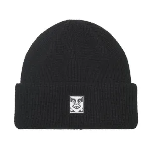 Obey Mid Icon Patch Cuff Beanie Black