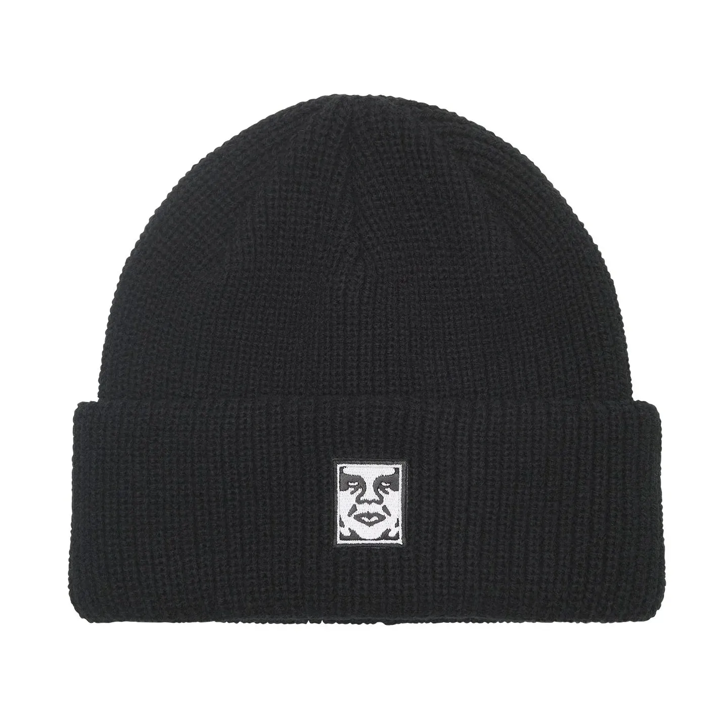 Obey Mid Icon Patch Cuff Beanie Black