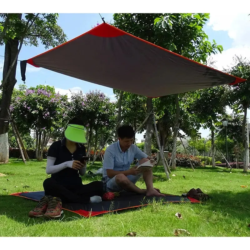 Outdoor Beach Camping Mat Portable Mini Pocket Beach Garden Pad Ultralight Tent Footprint Blanket Waterproof Picnic Ground Sheet