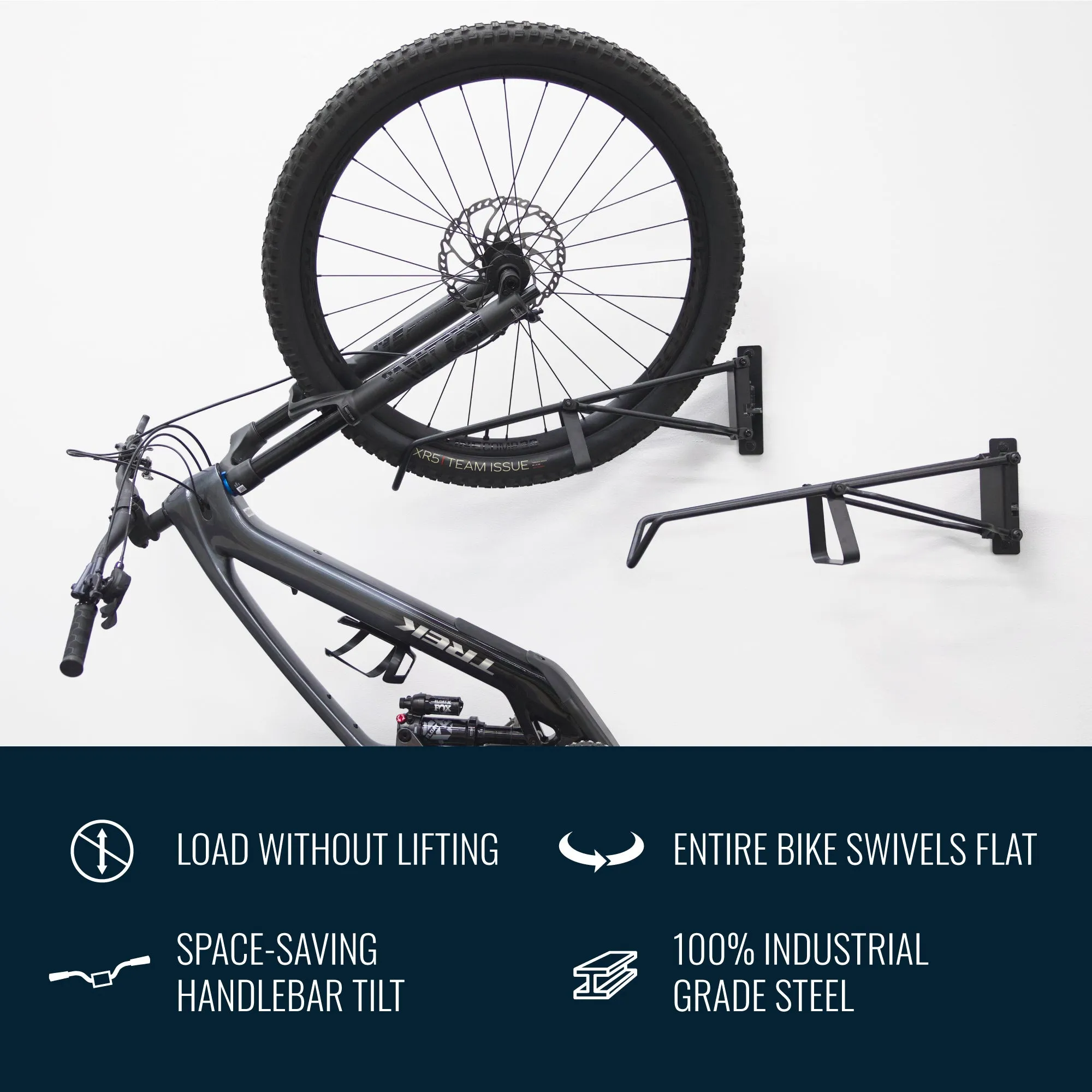 OUTLET | SwivelStow Mountain Bike Rack | 2 Bike Wall Mount