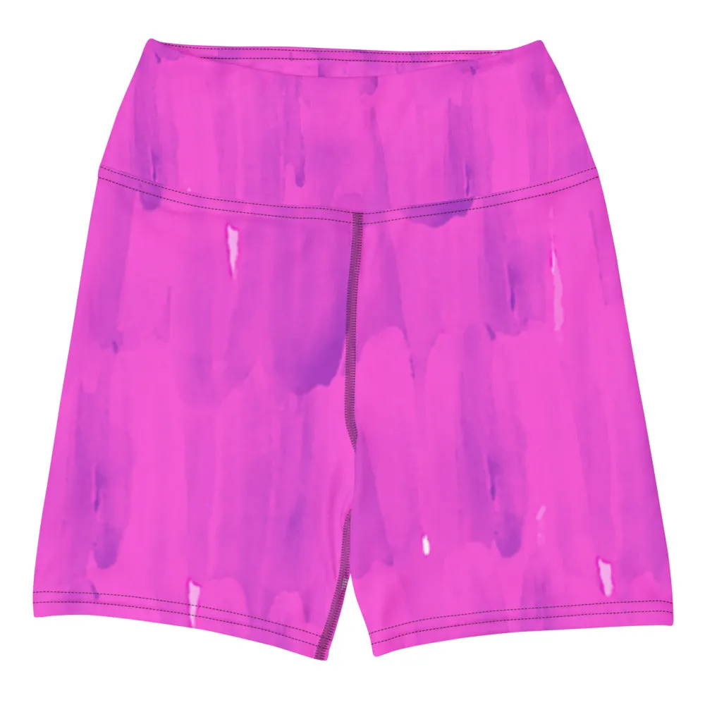 Purple Goo Yoga Shorts