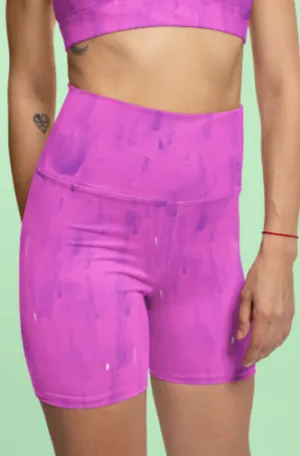 Purple Goo Yoga Shorts