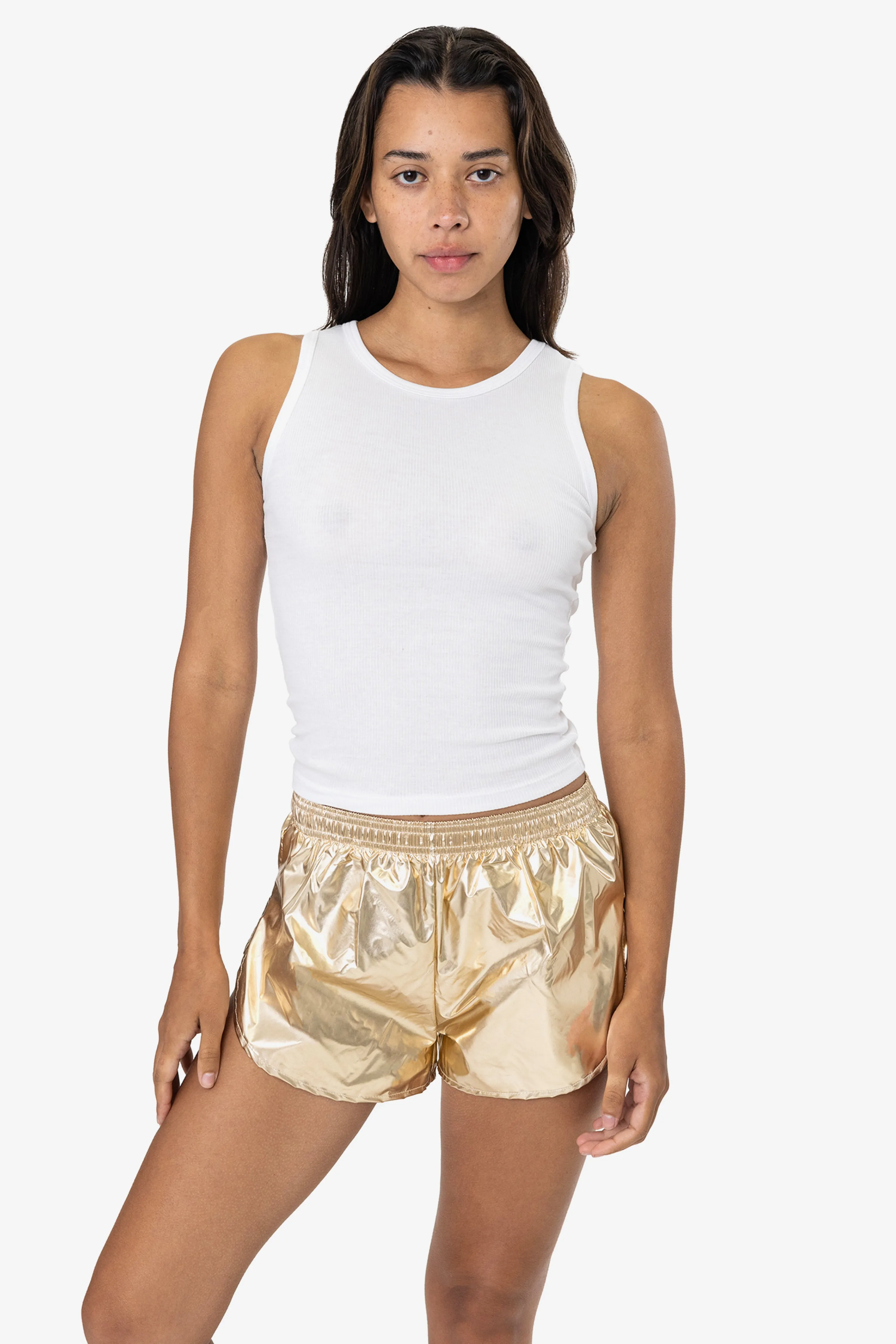 RNF304F - Metallic Nylon Foil Women's Running Shorts