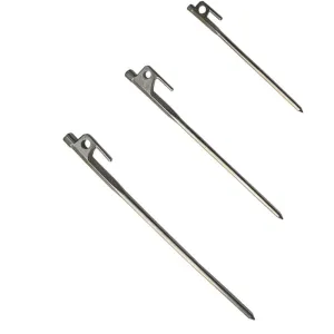 Tent Pegs 304 Stainless Steel For Large Tents in Stone or Hard Mud