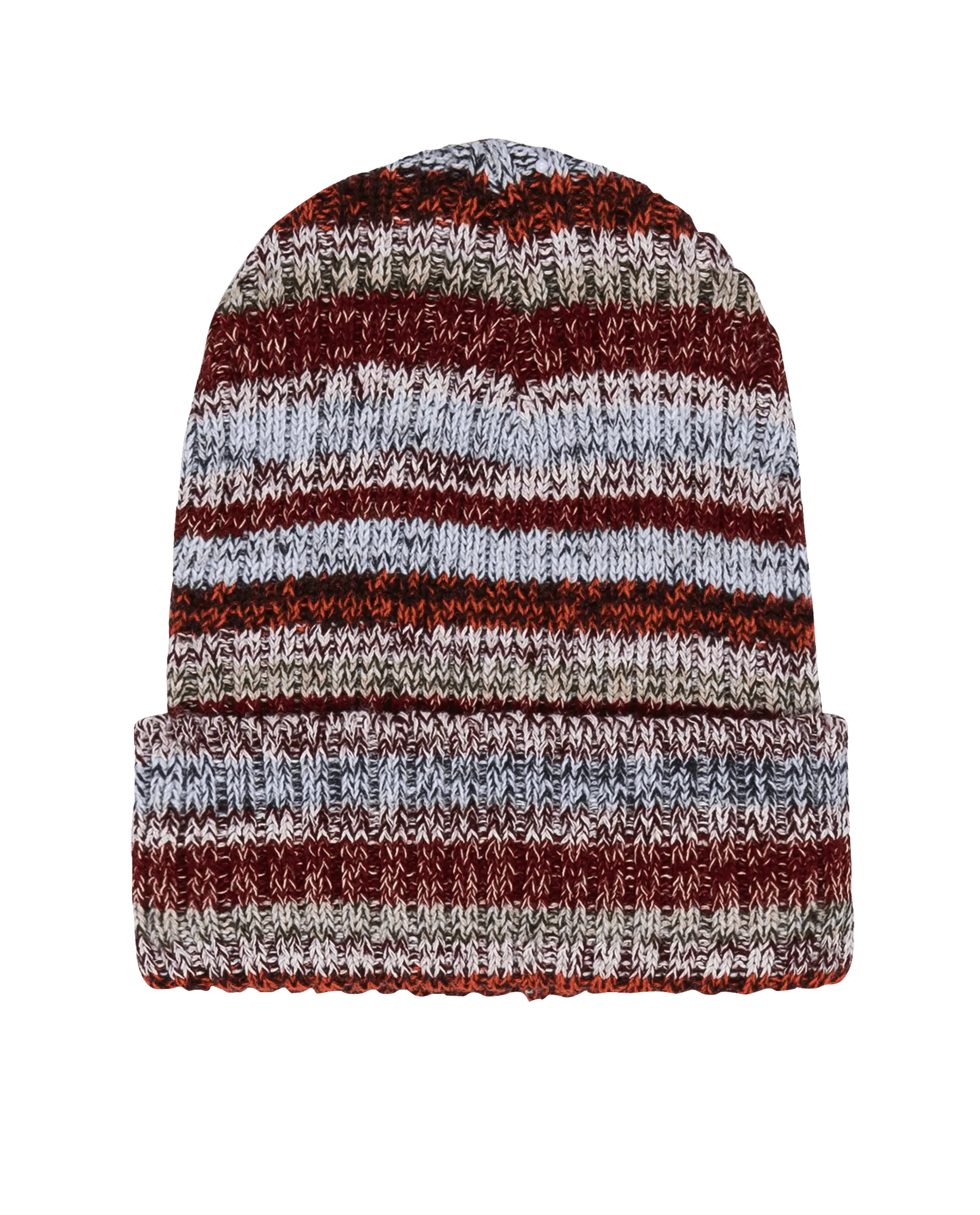 The Cabin Beanie. -- Boulder Marled Stripe