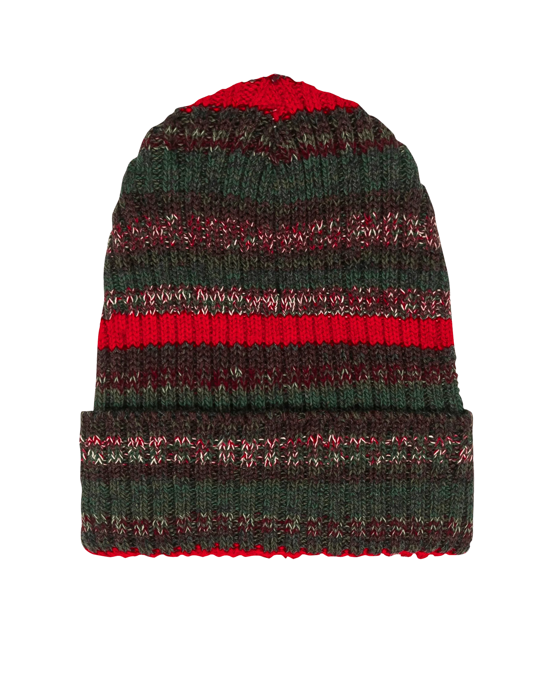 The Cabin Beanie. -- Pine Grove Marled Stripe