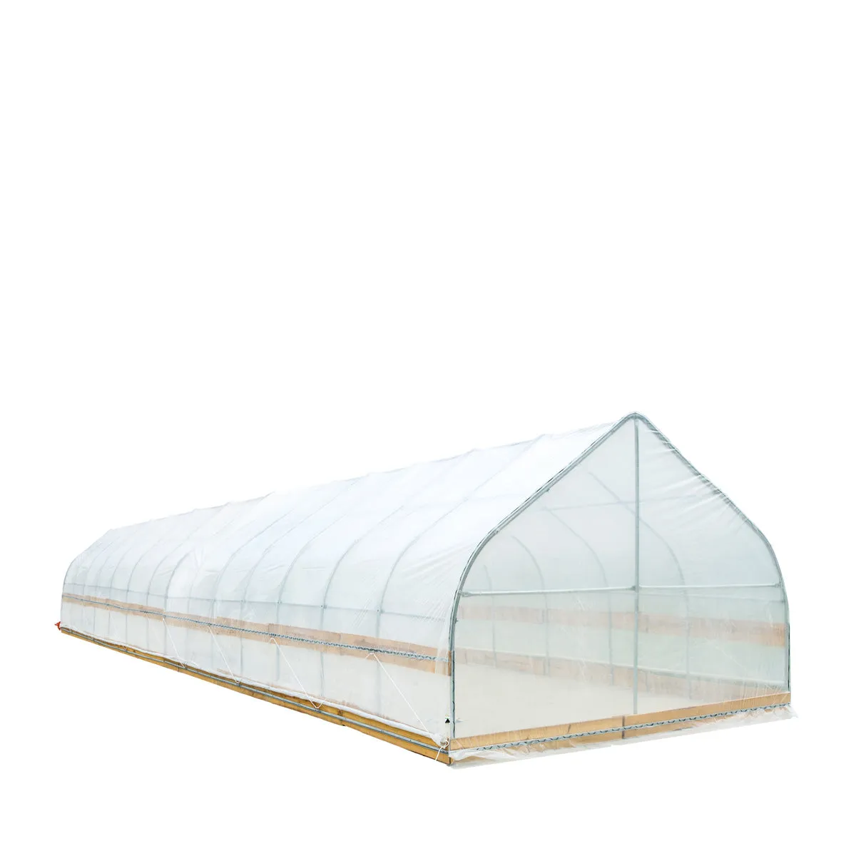 TMG Industrial 12’ x 60’ Tunnel Greenhouse Grow Tent w/6 Mil Clear EVA Plastic Film, Cold Frame, Hand Crank Roll-Up Sides, Peak Ceiling Roof, TMG-GH1260