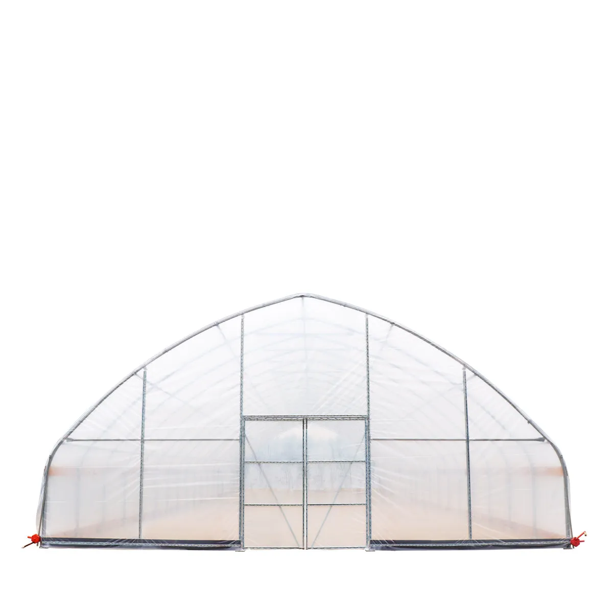 TMG Industrial 30’ x 80’ Tunnel Greenhouse Grow Tent w/6 Mil Clear EVA Plastic Film, Cold Frame, Hand Crank Roll-Up Sides, Peak Ceiling Roof, TMG-GH3080