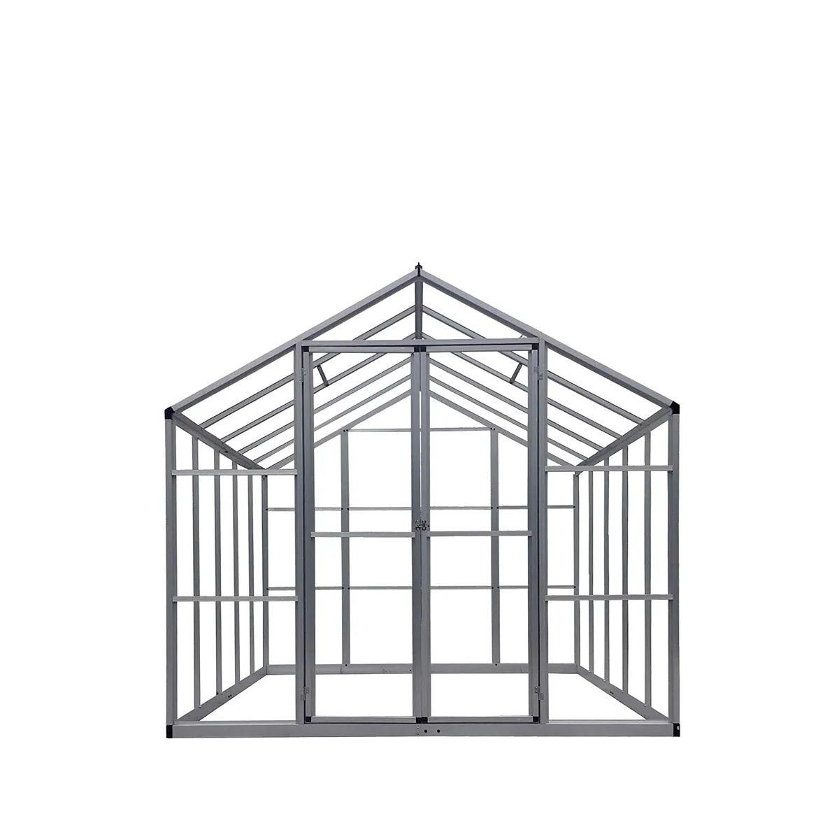 TMG Industrial 8' x 10' Aluminum Frame Greenhouse w/4 mm Twin Wall Polycarbonate Panels, UV Protected Panels, TMG-GH810