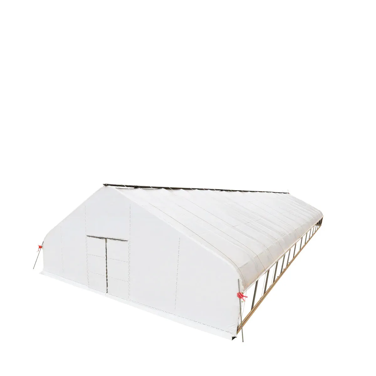 TMG Industrial Pro Series 30’ x 60’ Light Deprivation Two Layer Cover Greenhouse Grow Tent, 6-mil Blackout Tarp and Clear Film, Cold Frame, Hand Crank Roll-Up Sides, Peak Ceiling Roof, TMG-GHD3060