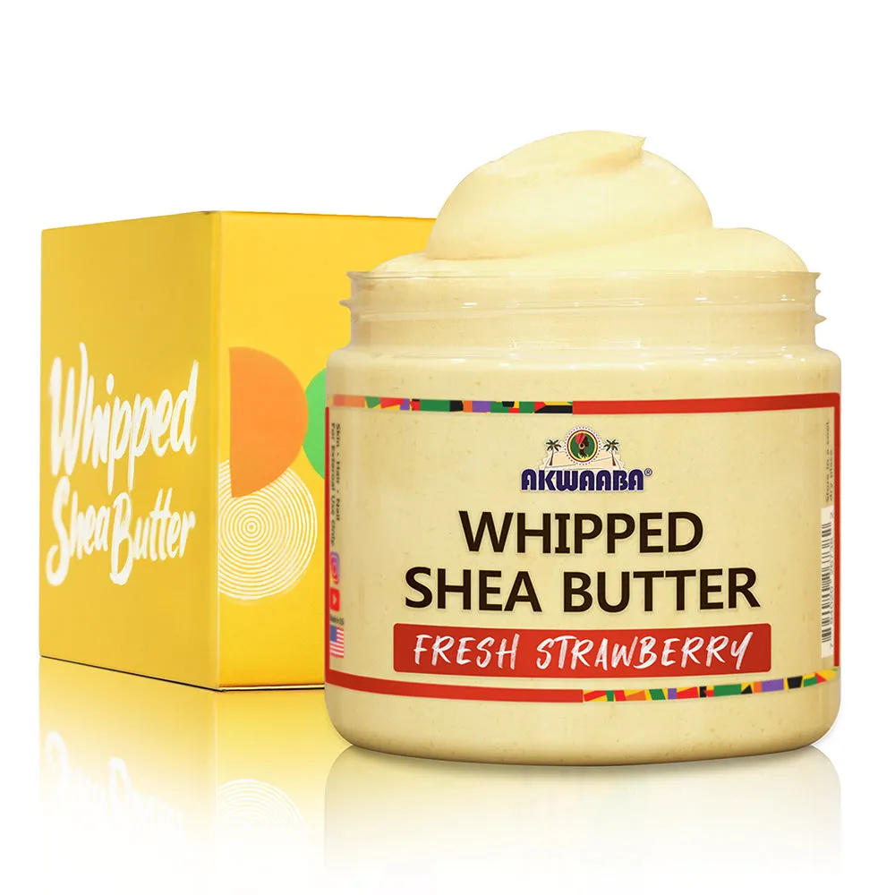 Whipped Shea Butter (Fresh Strawberry) - 12 oz.