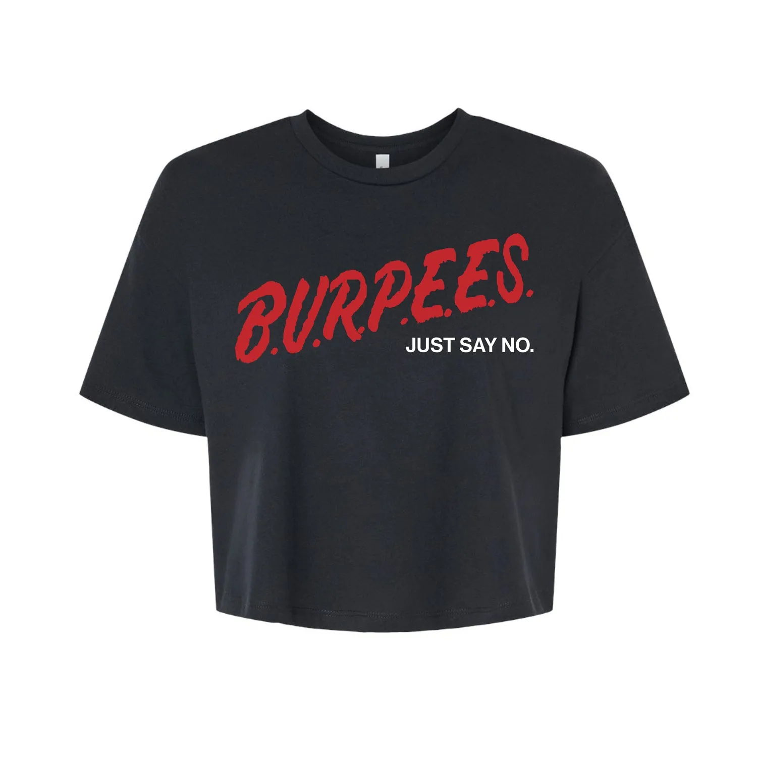 Women's Burpees Crop Tee