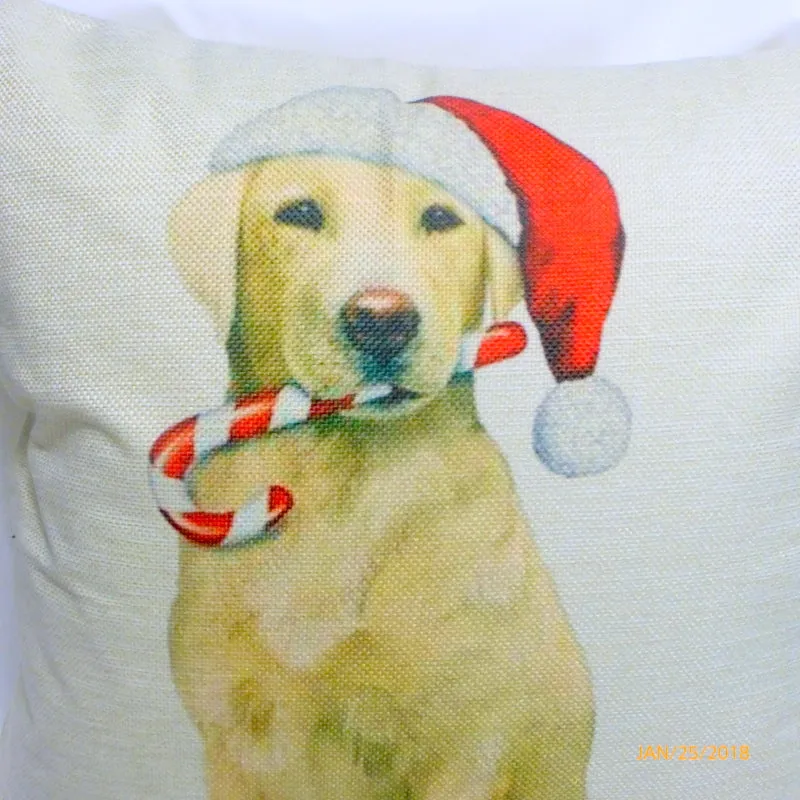 Yellow Lab Christmas Pillow covers, Dog Breed cover, Christmas decorations, dog pillow covers