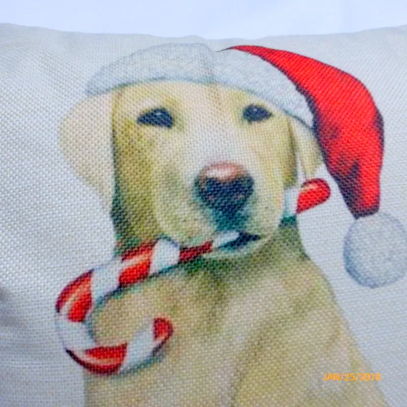 Yellow Lab Christmas Pillow covers, Dog Breed cover, Christmas decorations, dog pillow covers