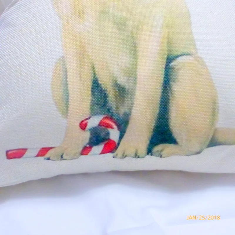 Yellow Lab Christmas Pillow covers, Dog Breed cover, Christmas decorations, dog pillow covers