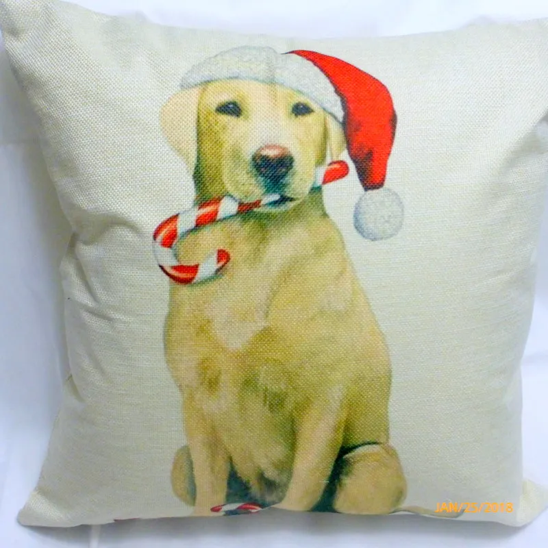 Yellow Lab Christmas Pillow covers, Dog Breed cover, Christmas decorations, dog pillow covers